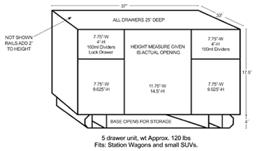 Porta vet colt jr insert mobile vet clinic 5 drawer unit diagram