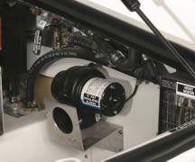 12 volt heat assist blower inside porta vet magnum 4 mobile vet clinic